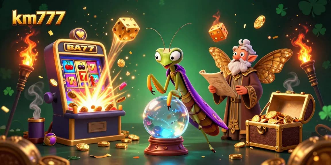 Engage in thrilling gaming adventures at km777 with a lively casino scene bursting with excitement.