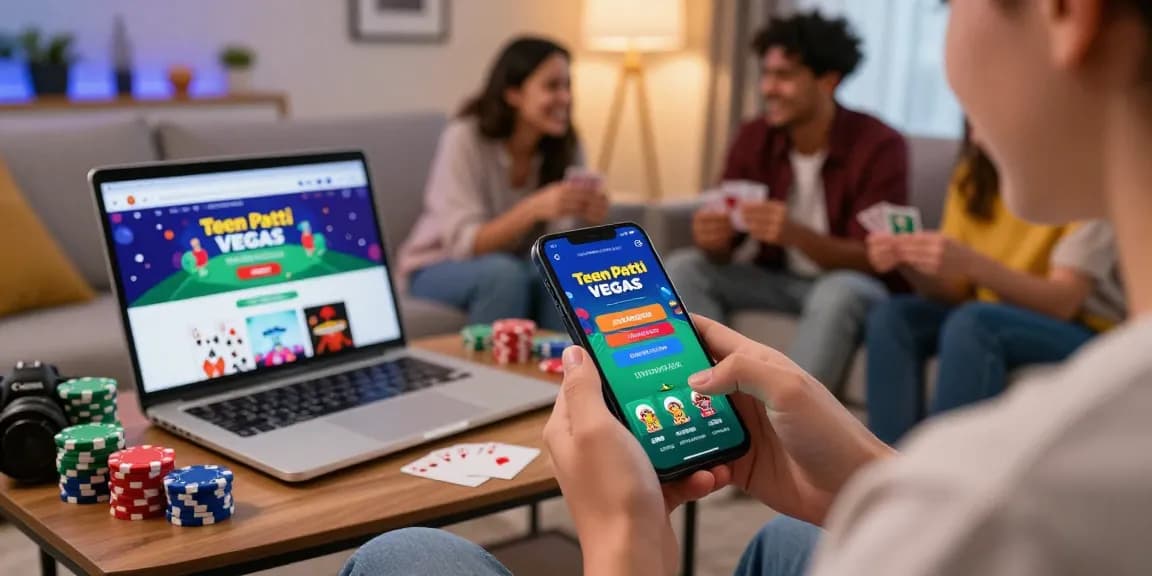 Get app and join Teen Patti Vegas gaming fun with friends in cozy atmosphere.