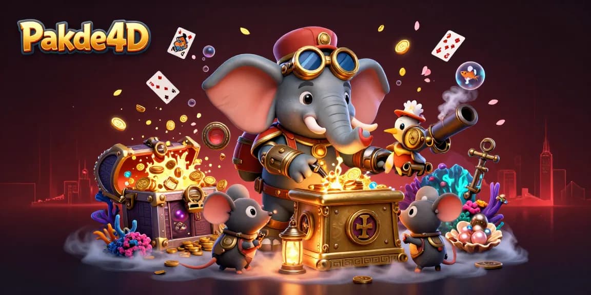 Pakde4D offers thrilling gaming experiences, featuring dynamic slot machines and colorful treasures.