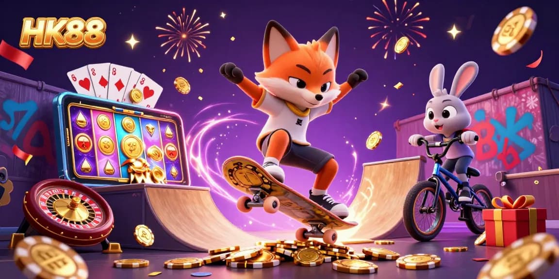 Experience HK88's vibrant gaming world with captivating characters and exhilarating casino excitement.
