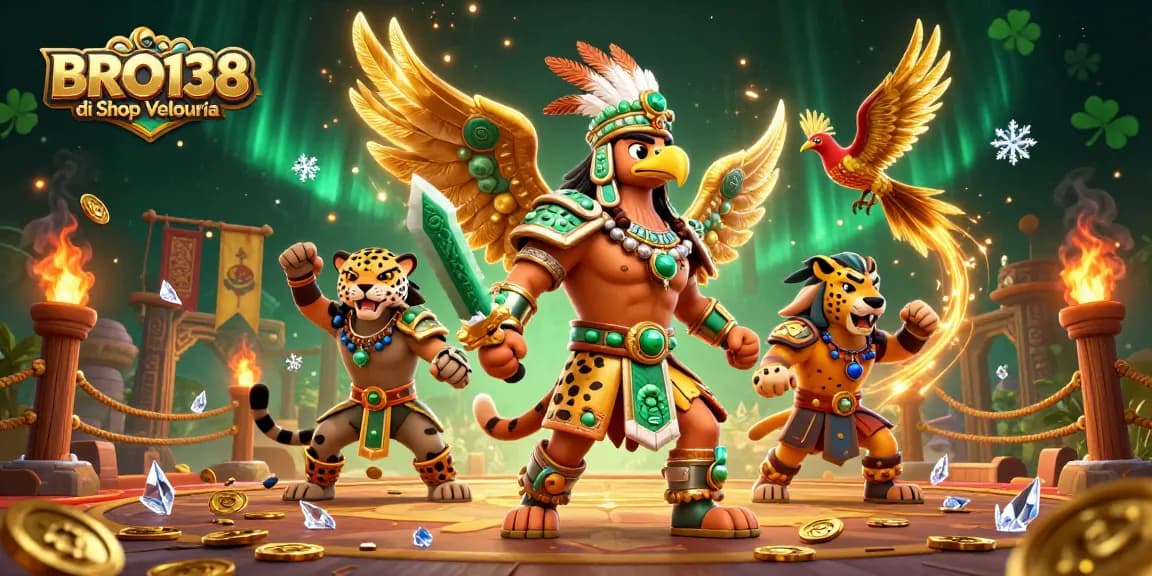 Engage in thrilling gameplay at BRO138 di Shop Velouria with dynamic slot machines and vibrant casino elements.