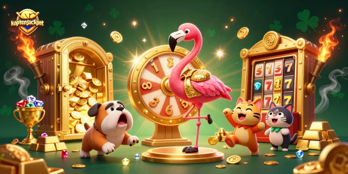 Spinning the Kaptenjackpot prize wheel, an excited bulldog and scoreboard cat reveal riches!