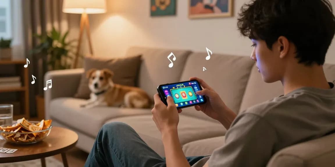 Play now on 3 Patti World game with immersive smartphone experience in cozy living room.