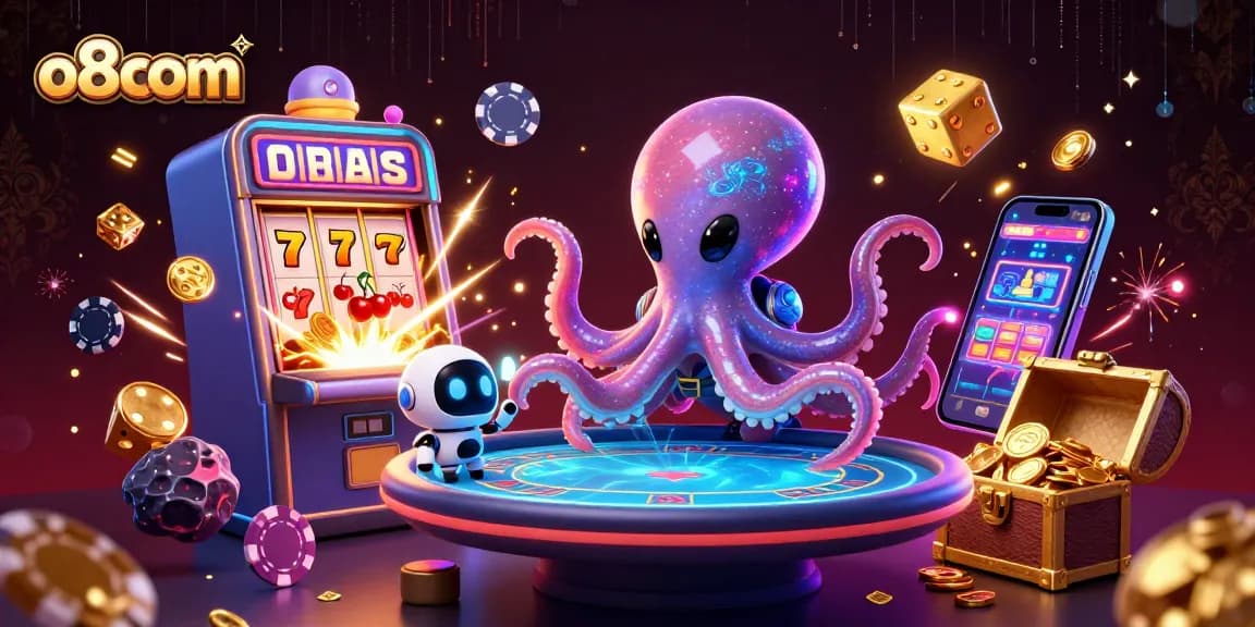 Engage with the exciting world of o8com's gaming realm featuring vibrant characters and dynamic casino elements.