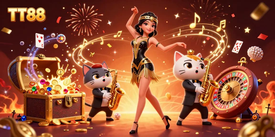 Join the excitement at TT88 with vibrant casino activities, celebrating big wins and fun games!