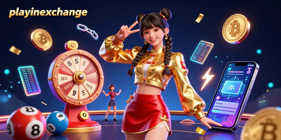 Engage in thrilling gaming activities at playinexchange with vibrant casino elements and energetic atmosphere.