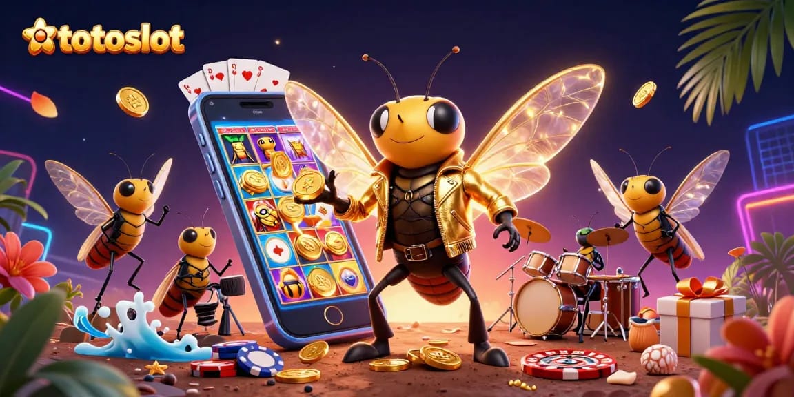 Spin reels and win big with the exciting totoslot gaming experience, featuring animated characters and vibrant visuals.