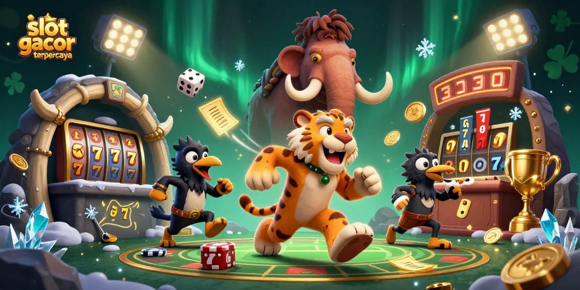 Permainan slot gacor terpercaya dengan suasana kasino prasejarah yang menarik dan menghibur sangat memikat pemain.