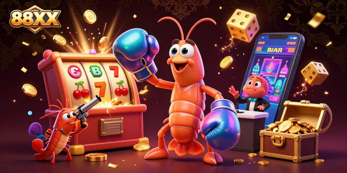 Experience thrilling wins at 88XX with vibrant slots, lively characters, and explosive jackpots.