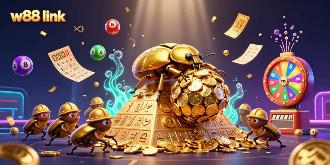 Engage with the thrilling w88 link for exciting lottery games in a vibrant 3D casino environment.