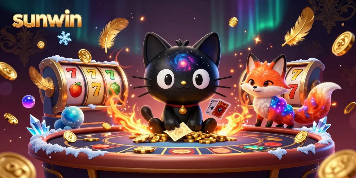 Engage in gameplay with sunwin, featuring a 3D cosmic casino with vibrant characters and dynamic gaming elements.