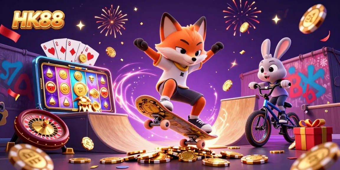 Experience HK88's vibrant gaming world with captivating characters and exhilarating casino excitement.