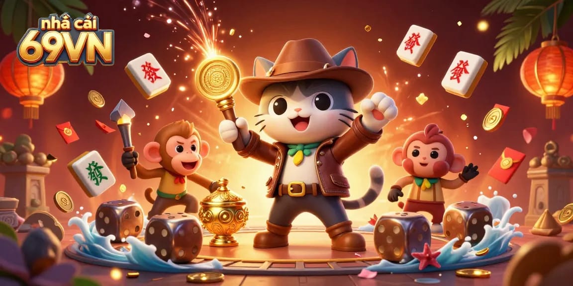 Experience excitement at nhà cái 69VN with our captivating 3D casino adventure featuring vibrant game elements.