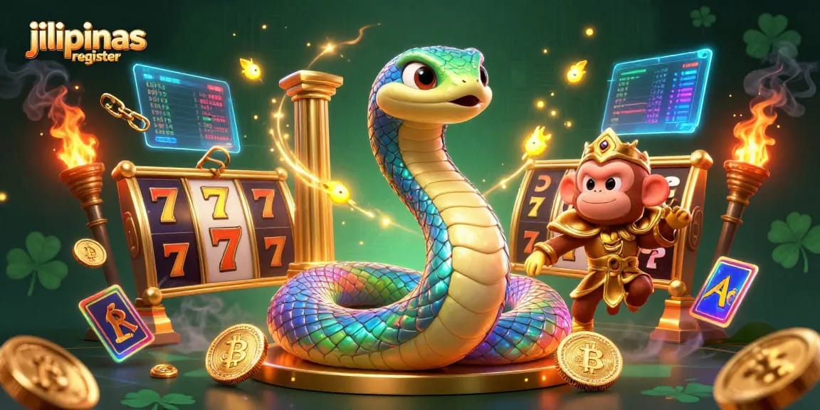 Experience the excitement of jilipinas register with this vibrant 3D casino scene, featuring dynamic slot and crypto elements.