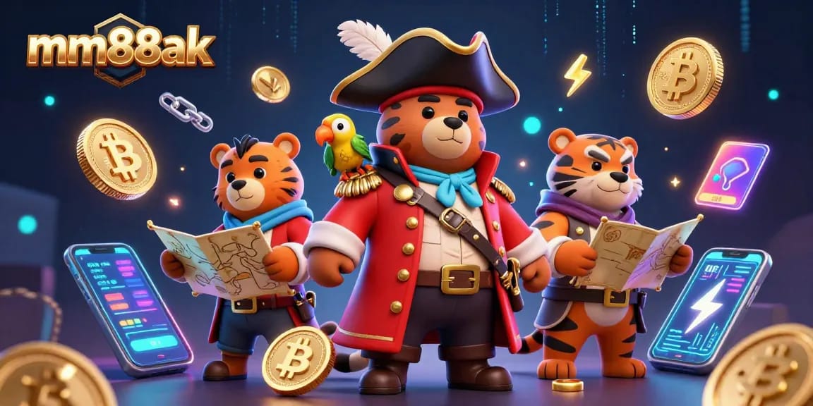 Experience thrilling gaming adventures at mm88ak with dazzling pirate characters and crypto elements.
