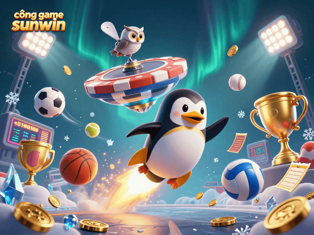 Enjoy exciting gameplay at cổng game sunwin with a vibrant casino-themed 3D illustration.