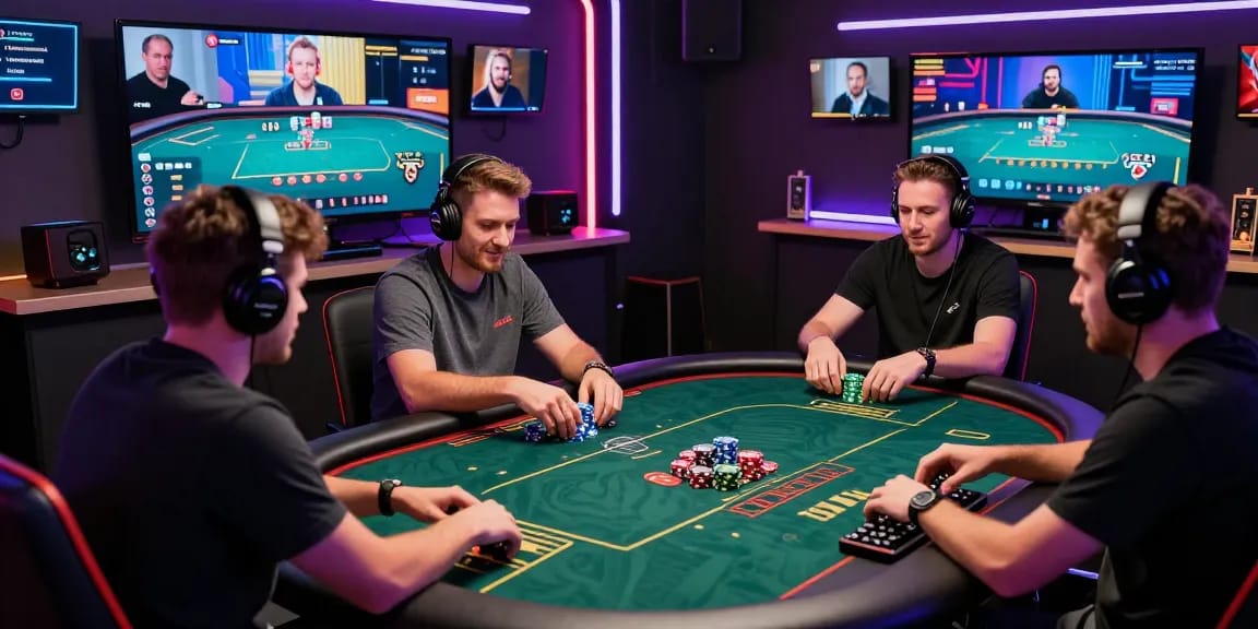 Engaging scene of players enjoying Game Poker Uang Asli Dominobet online, showcasing interaction and excitement.