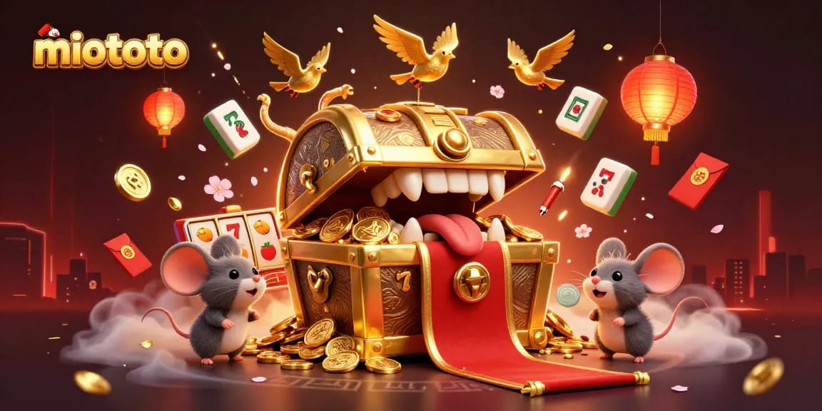 Experience the thrill of miototo's gold-rich slots with enticing animation and vibrant visuals.