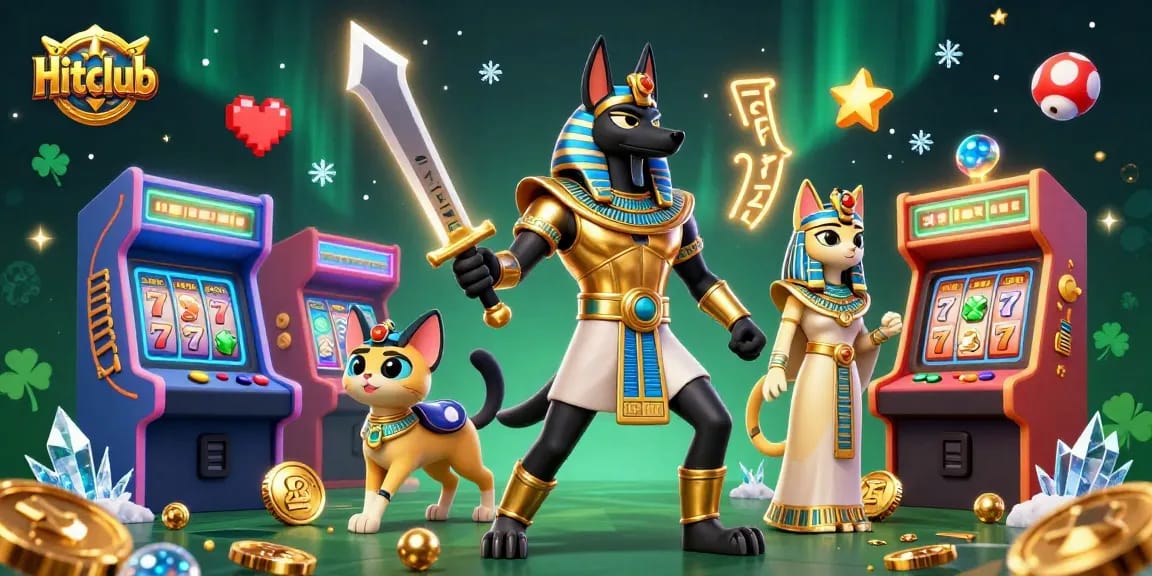 Engage in thrilling casino games at Hitclub with rich 3D golden characters and interactive slots.