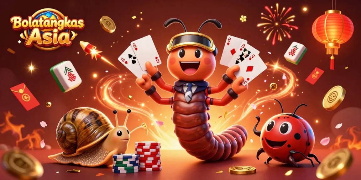 Engage with Bolatangkas Asia as cartoon characters play exciting casino games surrounded by festive elements.