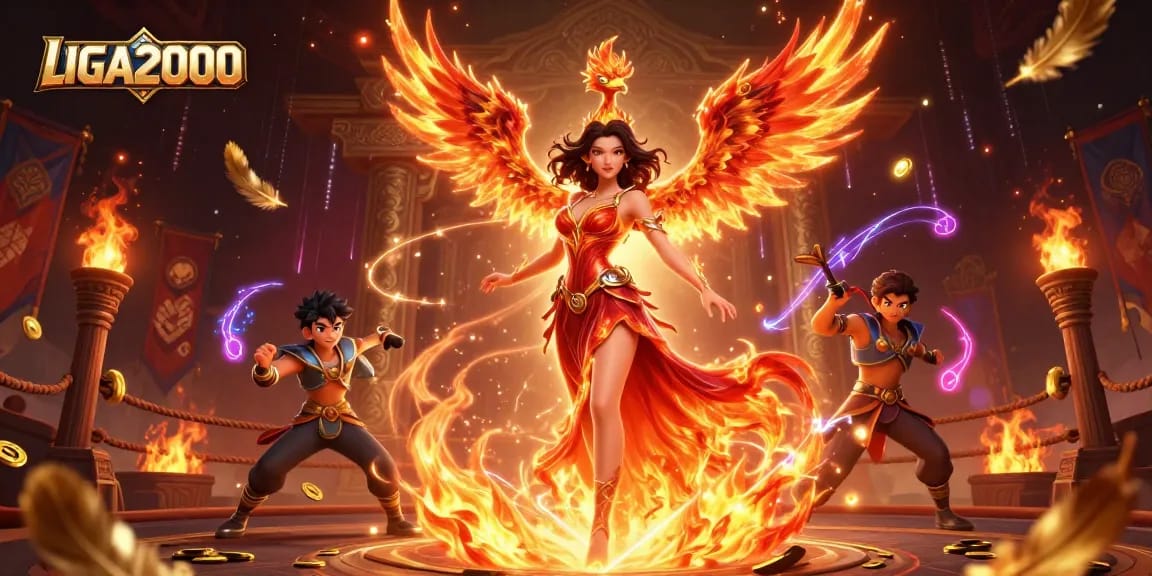 LIGA2000 menangkap kegembiraan dengan fitur phoenix yang vibrant dan kasino yang imersif.