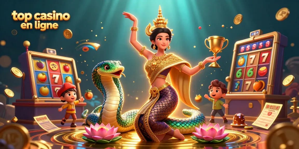 Découvrez un gameplay palpitant avec les meilleurs casinos en ligne, mettant en avant des éléments de machines à sous vibrants et des personnages engageants.