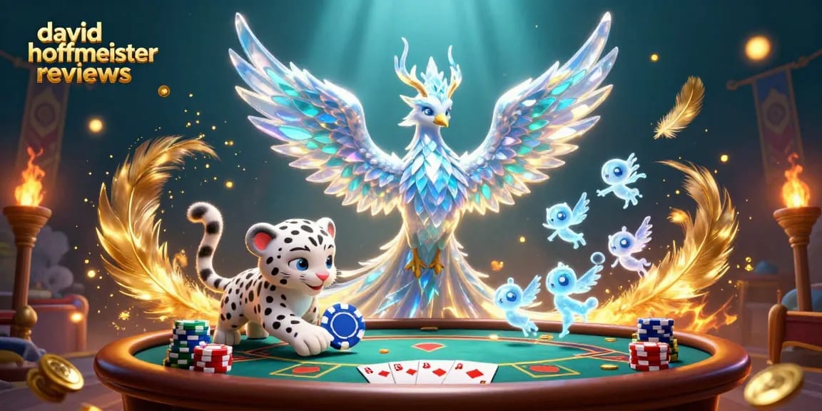 dive into thrilling david hoffmeister reviews with a vibrant casino scene featuring poker elements