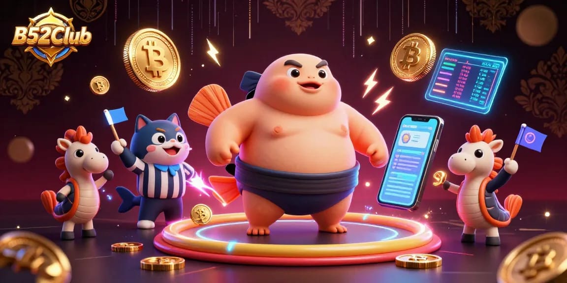 B52Club engages players with thrilling 3D action in an underwater casino scene featuring exciting gambling elements.