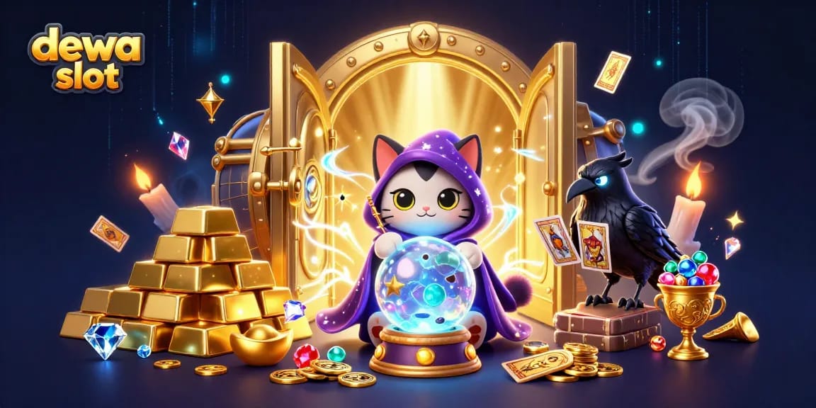 Spin the dewa slot reels to win big with our mystical fortune teller and magical elements!