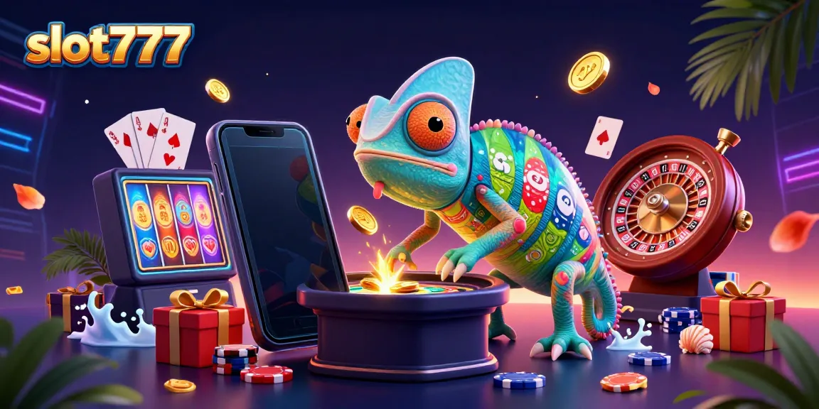 Experience exciting gameplay with slot777 in this vibrant casino scene filled with golden coins.