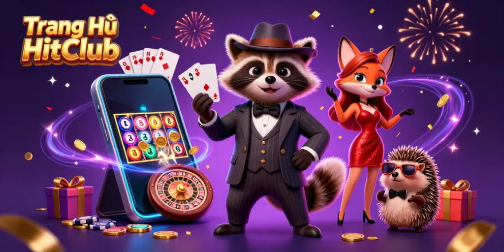 Experience exciting games at Trang Chủ HitClub with charming characters and dazzling casino elements.
