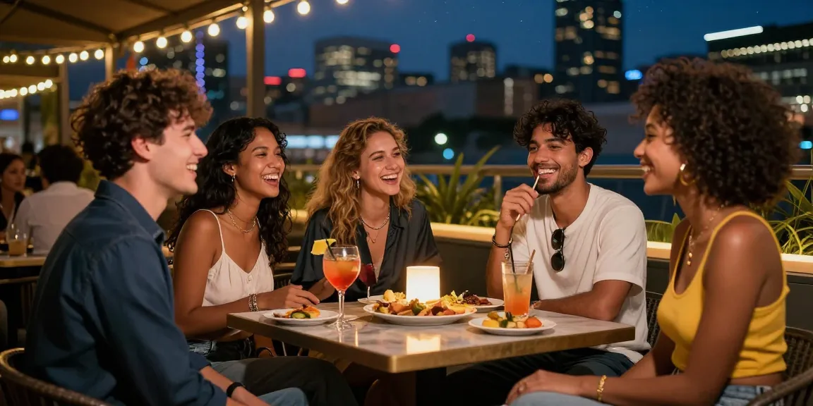Gái gọi trong bữa tiệc tối vui vẻ, thể hiện phong cách và sự ấm cúng.