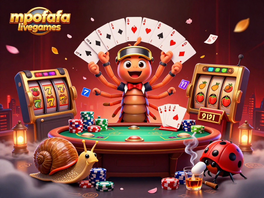 Experience thrilling action in mpofafa livegames with unique characters at a vibrant casino scene.