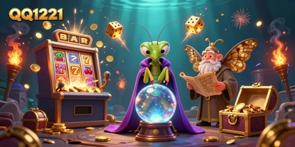 Spin the reels with QQ1221's exciting slot machine featuring vibrant jackpots and enchanting characters