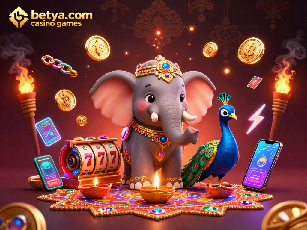 Engage with betya.com casino games through vibrant visuals of colorful characters and gaming elements