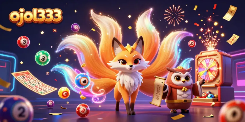 Activate excitement with ojol333 in this vibrant casino scene filled with lottery excitement.