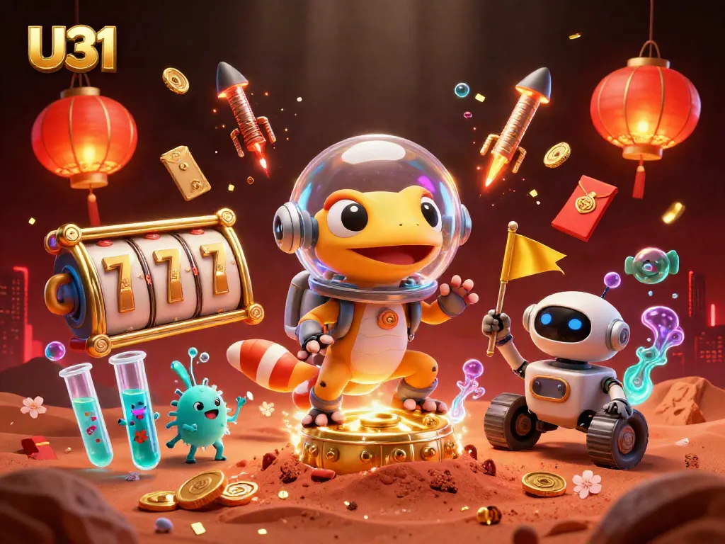 Engage with U31's exciting atmosphere, featuring slot reels and a vibrant casino discovery scene.