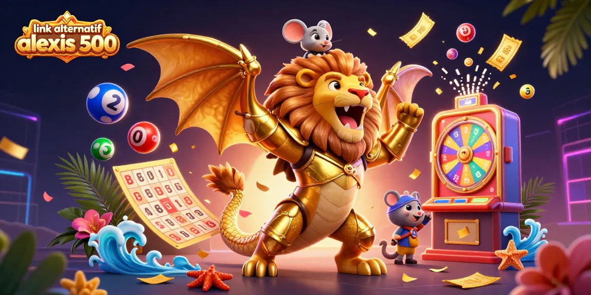 Engage with winning potential at link alternatif alexis 500, featuring dynamic lottery elements and vibrant game graphics.