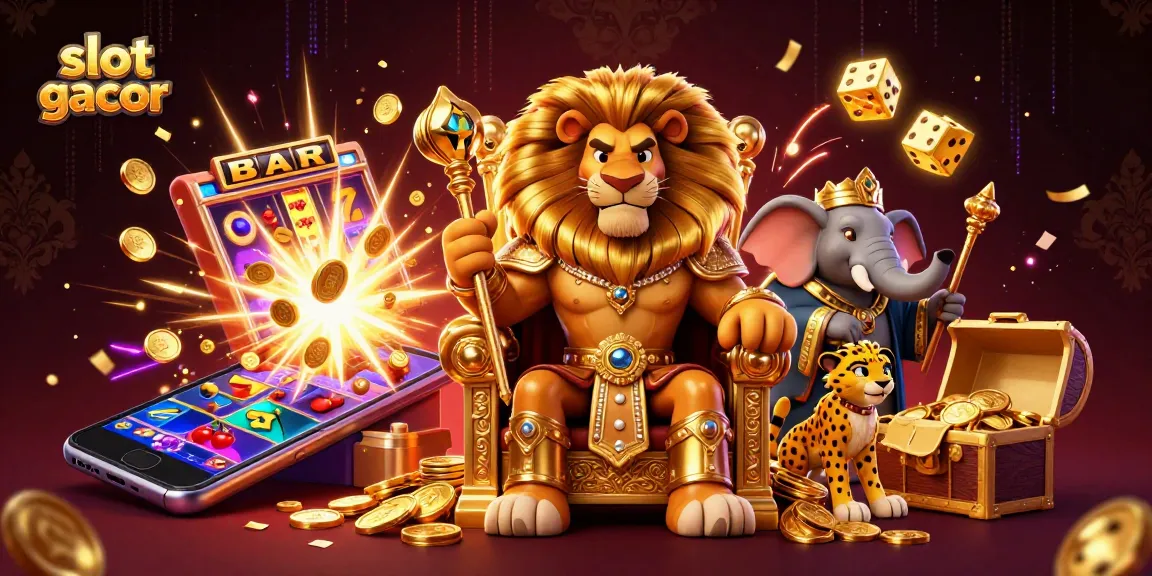 Spin and win at slot gacor with our vibrant casino illustration featuring jackpot symbols.