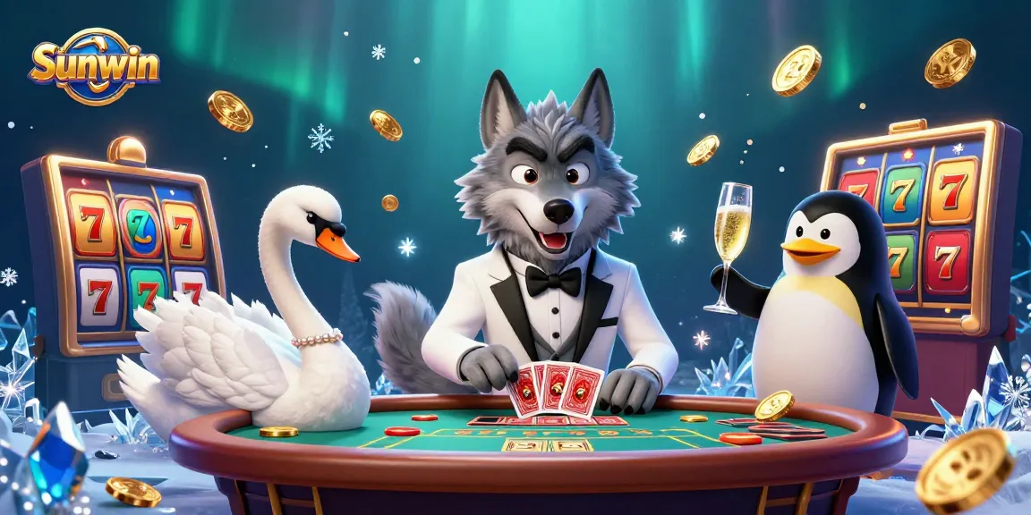 Experience thrilling gameplay at Sunwin's online casino with dynamic slot elements and lively characters.
