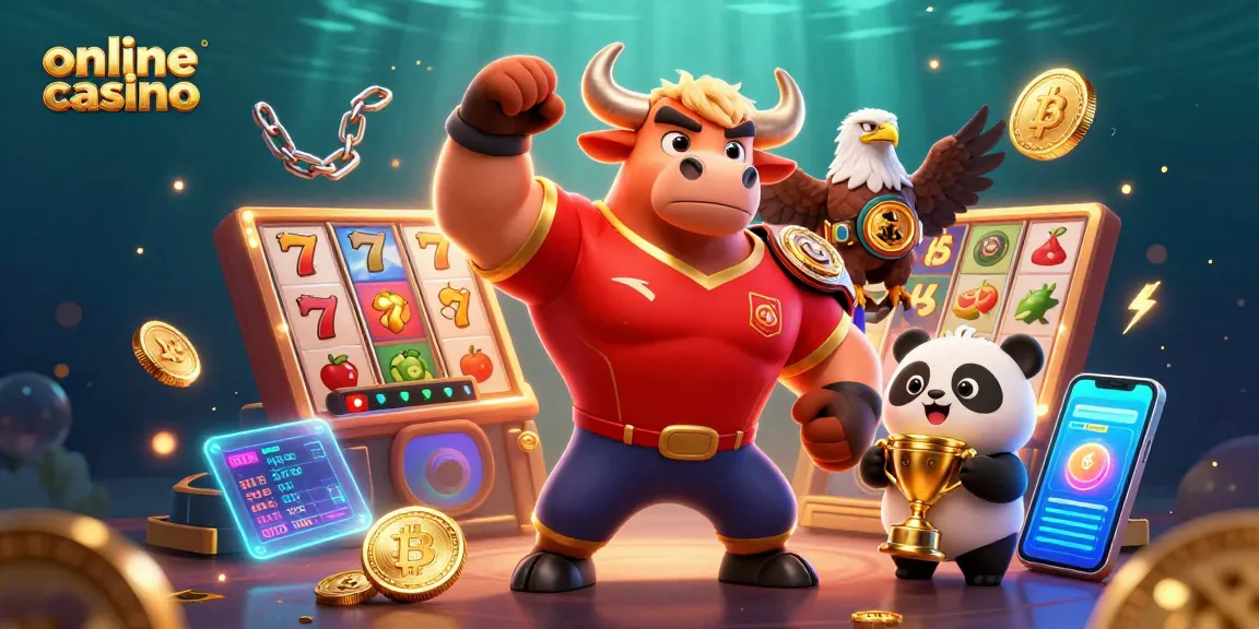 Experience the excitement of an online casino with vibrant characters and rich gaming elements.