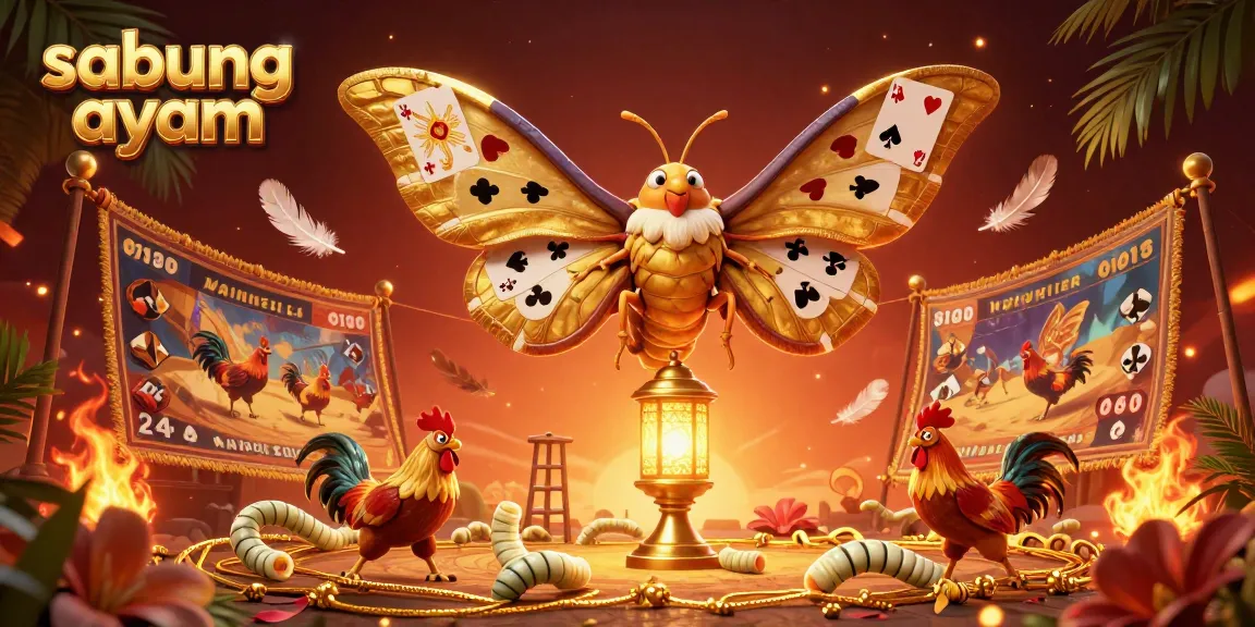 Experience the thrill of sabung ayam with vibrant arena visuals and engaging promotional elements.