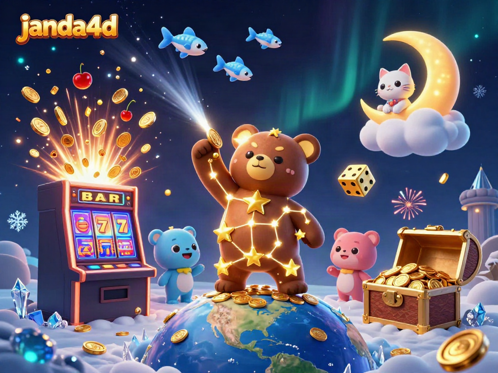 Bermain di janda4d dengan simbol slot yang berkilau dan hadiah jackpot menguntungkan.