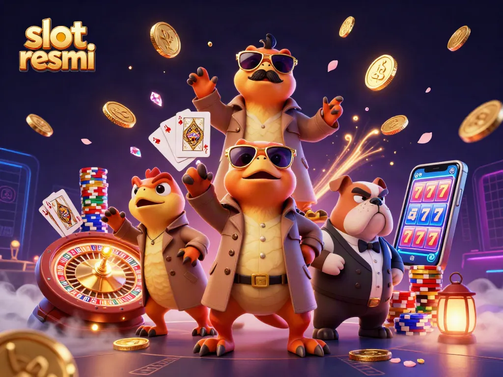 Engage with thrilling slot resmi experiences as raptors navigate a VIP casino scene.