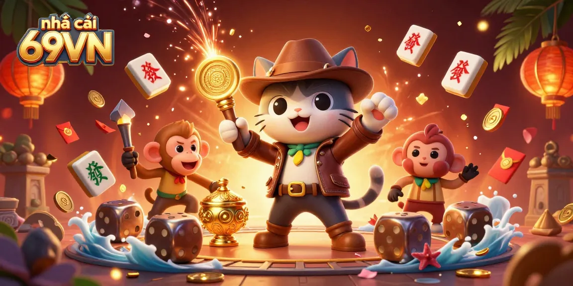 Experience excitement at nhà cái 69VN with our captivating 3D casino adventure featuring vibrant game elements.