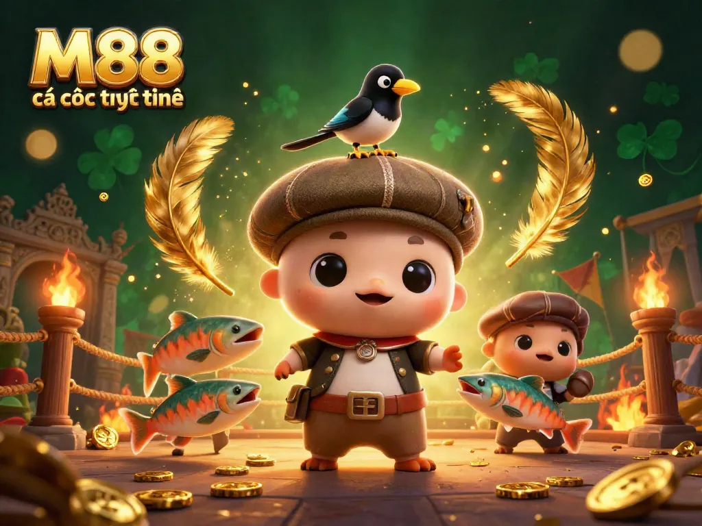 Trải nghiệm M88 cá cược trực tuyến tuyệt vời với hình ảnh 3D sống động, đầy màu sắc và lôi cuốn.