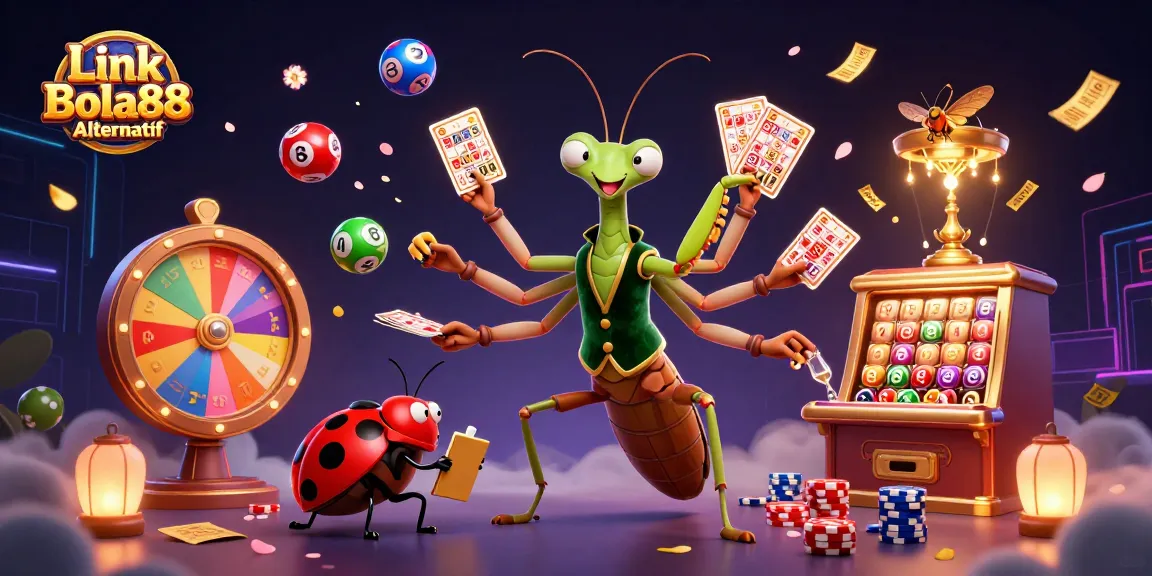 Play thrilling games with Link Bola88 Alternatif, featuring dynamic lottery elements and a lively casino atmosphere.