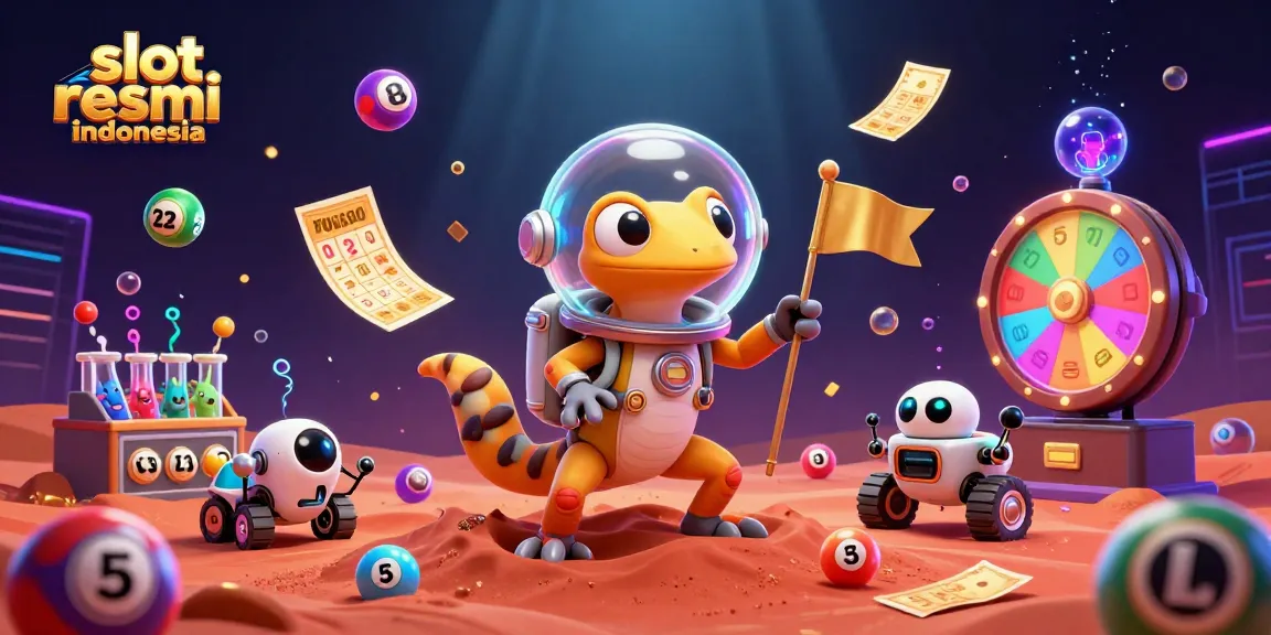 Gali kesenangan bermain slot resmi indonesia dengan ilustrasi kasino 3D yang berwarna-warni.