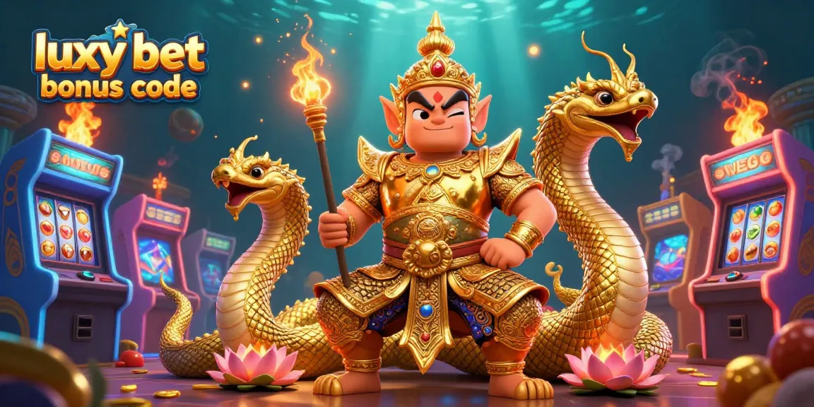 Experience the excitement with luxy bet bonus code in a vibrant casino-themed 3D illustration.
