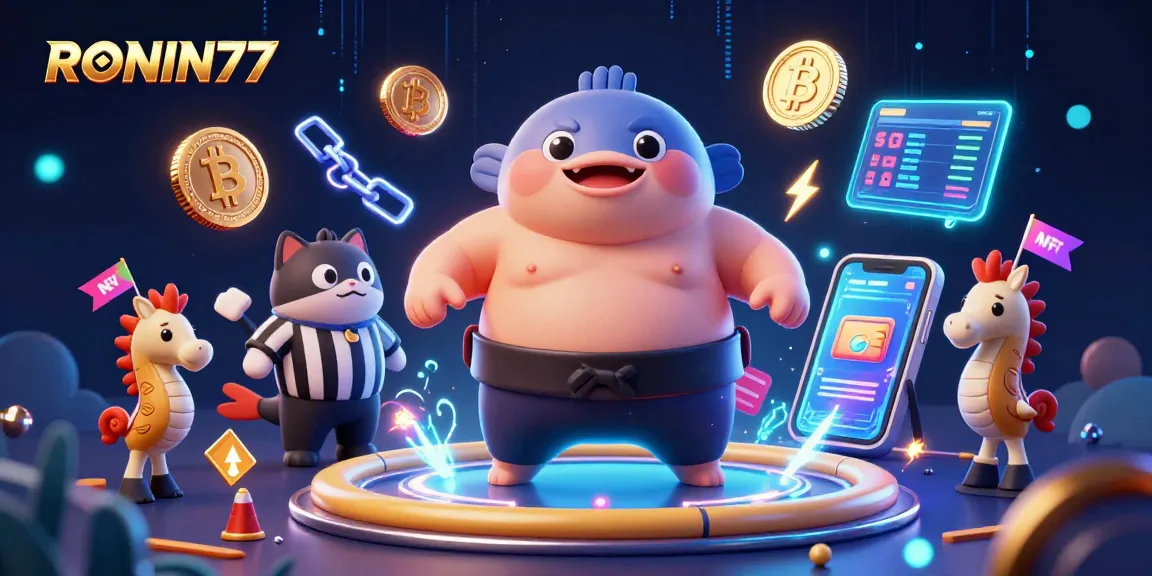 Experience thrilling gameplay with RONIN77, featuring a vibrant casino-themed underwater scene.